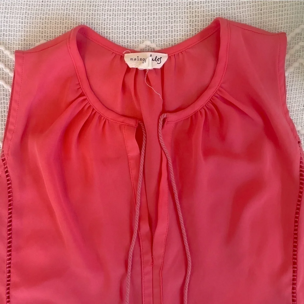 Women’s Sleeveless Blouse Salmon Pink